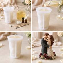 Aesthetic Lovers Embrace Silicone Mold, Realistic Couple Kissing Sculpture Mold For DIY Resin Art, Romantic Flower Base Statue Mold For Bedroom Home Decoration - A - View 3