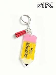 Customized Acrylic Pencil Keychains, Suitable For Backpack Charms, Teacher's Day Gifts, Back-To-School Birthday Gifts, Available In Packs Of 1/3/5/10. - Multicolor - View 14