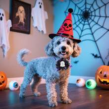6/10/20pcs Halloween Dog Collar - Adjustable Pet Collar Accessories - With Pumpkin Devil Ghost Pattern, Suitable For Small And Medium Sized Dogs And Cats Such As Pomeranian Teddy Marzis To Wear - Multicolor - View 11
