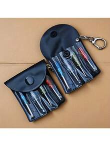 3/4 Packs Mini Precision Screwdriver Keychain Set With Portable Leather Storage Pouch, PH00 Cross, Y-Type & Flat Slotted Bits, Pocket Size Repair Tool Kit With Key Ring, Ideal Mini Hand Tool Gift For Electronics, Glasses, Daily Home Maintenance - Multicolor - View 10