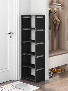 Single-Tier Shoe Rack, Reinforced Base For Sturdier Placement, Easy Tool-Free Assembly, Space-Saving Shoe Storage Solution For Hallway, Dorm And Closet; This Multi-Layer Shoe Rack Is Highly Durable And Stylish - Multicolor - View 2