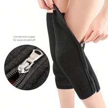 Thickened Fleece Knee Pads, Warm Support, Suitable For Cold Weather, Compression Knee Sleeve, Suitable For Autumn And Winter - Multicolor - View 1