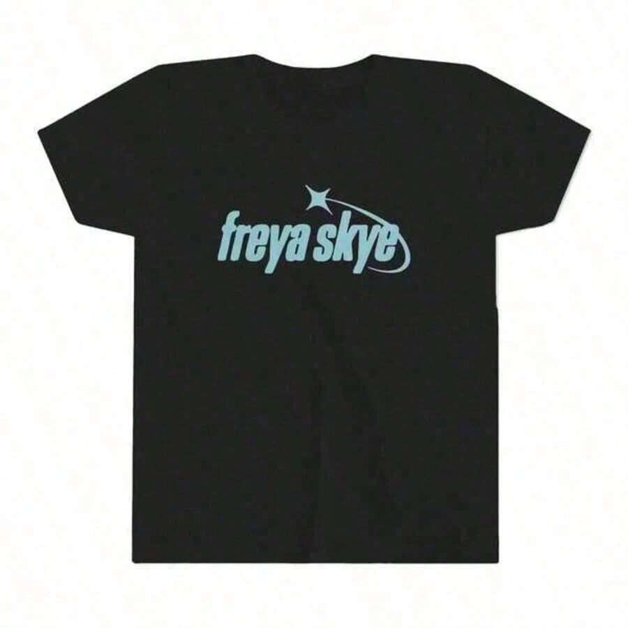 F-Re-Ya Sk-Ye Zombies 4 Stars Align Tour Graphic T-Shirt, Cotton Unisex Women's Black Holiday Fan Tee Tops For Women - Black - View 1