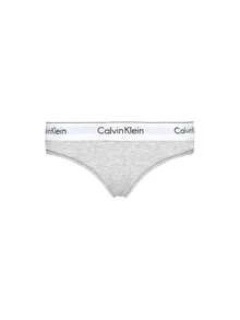 Calvin Klein [Paquete] Bragas modernas para mujer + Tanga moderna para mujer - Brezo gris+brezo gris - Ver 2