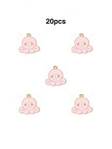 10/20pcs Cartoon Ocean Creature Oil Drop Pendant Creative DIY Necklace Earrings Jewelry Accessories Keychain Charm - Multicolor - View 11