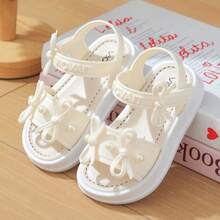 Vicvait Girls Cute Bow Decor Fashion Sunny Sandals - White - View 8