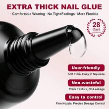 LIMEGIRL Quick Dry Nail Glue, Strong Adhesion, Suitable For Nail Tips, Nail Patches, Fake Nails, Rhinestones And Nail Art Decorations, No UV Lamp Required - Nail Glue - 10g - View 3