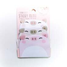 1pc Super Sticky Cartoon Animal Shaped Sticky Notes Cute Set, 3 Books Animal Stacked Combination Student Memo Paper 45 Pages, Kindergarten School Student Boys Girls Home Classroom Writing Drawing Art Note-Taking Multi-Function Universal Writing Notebook Memo Pad Stationery Set Holiday Gift - Multicolor - View 5