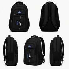 Extra Large Travel Backpack, 40*25*20cm, Carry-On Cabin Bag . Built-In Separate Shoe Compartment, Large Capacity Backpack. - Black1 - View 3