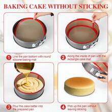 1 Set Reusable Silicone Baking Mat, High Temperature Resistant Non-Stick Pastry Baking Mat, Easy To Clean And Washable Kitchen Cooking Baking Accessory, Suitable For Oven Baking - Multicolor - View 4