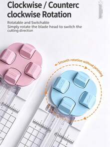 1pc 4-In-1 Paper Trimmer, Paper Cutting Tool, Photo/Paper Cutting Tool, Multi-Function Paper Cutter, Wave Line Cutting, Suitable For Crafts, Back To School Supplies And School Supplies. - As Shown In the Figure - View 6