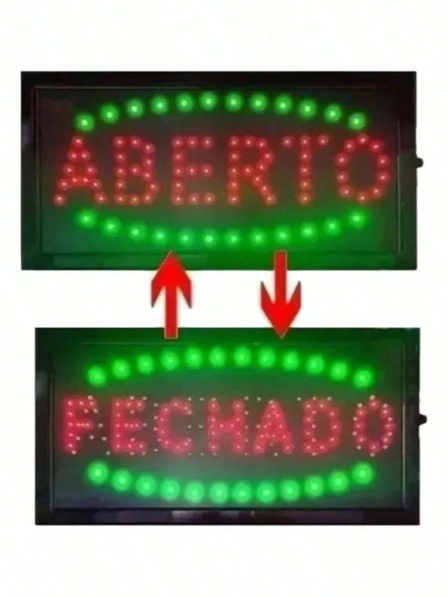 Painel Led Aberto/fechado 2 Em 1 Placa Letreiro Luminoso - 110v - Visão 1