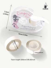 1 Roll Transparent Anti-Slip Clothing Tape, Invisible Fixing Patch, Suitable For V-Neck Tops And Bra Straps, Summer Fashion Essential - Multicolor - View 11