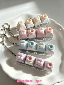1 buah Gantungan Kunci Tutup Tombol Keyboard Kucing, Mainan Ujung Jari Penghilang Stres, Penguji Saklar Keyboard Mekanik, Gantungan Kunci, Dekorasi Meja, Dekorasi Halloween, Gantungan Ponsel, Mainan Ujung Jari Kreatif Anti-Kecemasan, Hadiah Kembali ke Sekolah - MultiWarna - View 8