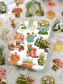 1 Pack 30pcs Vintage Autumn Farm Stickers For Planner DIY Collage Decoration Photo Album Scrapbook Journal - Autumn Harvest Handmade - View 6