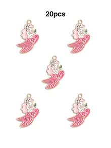 10/20pcs Cartoon Ocean Creature Oil Drop Pendant Creative DIY Necklace Earrings Jewelry Accessories Keychain Charm - Multicolor - View 23