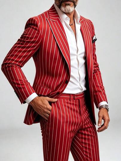 Blazer de tweed a cuadros marrón para hombre, estilo vintage, corte ajustado, solapa con muesca, traje de negocios, boda o otoño.