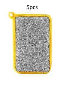 Esponja de lavado de platos para el hogar, esponja cuadrada para fregar platos de cocina, antiadherente al aceite, absorbente de agua, bloque de esponja de doble cara para limpieza - Multicolor - Ver 10