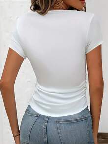 Women T-Shirts - 白色 - 查看 3