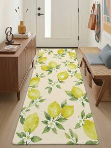 1pc Minimalist Vintage Plaid Pattern Long Kitchen Rug, TPR Backing Non-Slip Area Rug, Suitable For Bathroom, Indoor, Hallway, Bedroom, Living Room, Bedside, Machine Washable Easy To Clean Entryway Mat, Pet Friendly - Multicolor - View 2