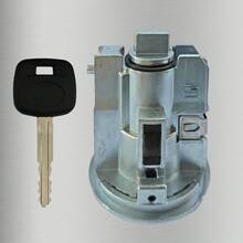 1pc Copper Zinc Alloy Silver Car Ignition Lock, Suitable For Camry Crown RAV4 Reiz Series Ignition Lock, 1 Key - A - View 6
