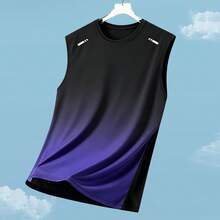Men's 3-Piece Gradient Sleeveless Tank Tops For Fitness And Running Sports Summer - Multicolor - View 6