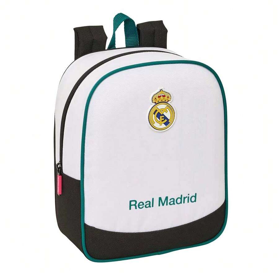 Real Madrid 皇家馬德里幼兒園背包,26/27賽季套裝,可適配拉桿箱(不含拉桿箱),主隔層帶拉鍊,尺寸為22x10x27厘米 - 日托 - 查看 1