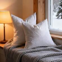 CLSUPER 18/20/21/14x21 Inch White Goose Down/Down Soft Fluffy Throw Pillow Insert, Square Cotton Cover, Plump Washable Quick Rebound Non-Shedding Breathable Cushion Inner, Suitable For Home Decor - White - View 26
