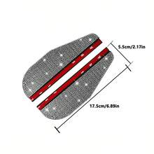2 piezas Protector de lluvia brillante para espejo retrovisor de coche con strass, visera de lluvia para espejo retrovisor de coche, escudo de lluvia - A - Ver 9