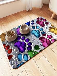 1 Waterproof & Spill-Proof Pet Feeding Mat – Non-Slip, Spill-Proof Design With An Easy-To-Clean Surface And Quick-Drying, Absorbent Base; Suitable For Dogs, Cats, Hardwood Floors, And Carpets – Perfect For Pet Owners. - Multicolor - View 8