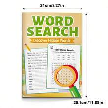 Buku Catatan Belajar Kosakata Pencarian Kata untuk Anak-Anak - Tema Laut dan Buku Latihan Pengenalan Kata Umum | Buku Latihan Menulis untuk Pembelajaran Awal dengan Pencarian Kata Berbasis Kisi Huruf dan Garis Tulisan Tangan Terpandu, Memupuk Konsentrasi, Observasi, Kemampuan Mengeja, dan Kesiapan Menulis - kata-kata visual - View 11