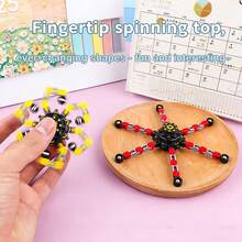 Set Mainan Fidget Transformable 8 Buah, 4 Spinner Mekanik Transformable + 4 Bola Pereda Stres Berputar, Warna Acak, Mainan Sensorik Pereda Kecemasan untuk Dewasa, Mainan Dekompresi Berputar Transformable Kreatif, Hadiah Dekorasi Meja Kantor - MultiWarna - View 7