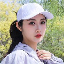 1 buah Topi Baseball Wanita Musim Panas Baru Model Ikat Silang untuk Kuncir Rambut Tinggi, Cepat Kering, Kasual, Serbaguna, Ringan, Bernapas, dan Melindungi dari Sinar Matahari - MultiWarna - View 8