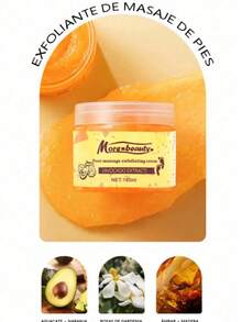 5pcs Crema exfoliante y de masaje a base de hierbas para el cuidado de los pies, que contiene extractos naturales como la miel; este exfoliante es ideal para el cuidado de los pies. Su textura con partículas finas limpia y exfolia eficazmente, previniendo los problemas cutáneos en los pies. - 5 piezas - Ver 3