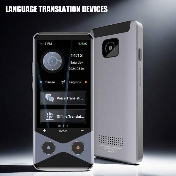Language Translator Device : Support SIM Slot, 3.7" Touchscreen, 150+ Online Languages, 16 Offline Modes, Photo/ AI, & Currency Conversion,Business Tourism Learning Translation