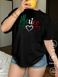 Plus Size T-Shirts - Black - View 2