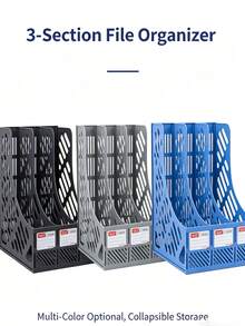 Office Supplies Desktop File Rack Plastic Storage File Box A4 File Tray Multi-Layer Document Organizer Wholesale - One Size Fits All - View 3