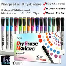 15/12 Colors Liquid Chalk Markers, Erasable Whiteboard Pens, Marker Pens, Bold Dry Erase Markers, Vibrant Colors, Erasable, Suitable For Whiteboard, Blackboard, Billboard, Glass, Car, Window, Etc. - Multicolor - View 9