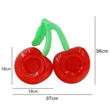 1pc Cherry Shaped Inflatable Cup Holder, Pool Floating Drink Cup Rack, Fruit Shaped Inflatable Float Cup Holder, Lightweight Inflatable Design Can Float On Water Surface, Suitable For Pool Party, Beach Vacation, Garden Water Play And Water Leisure Activities, Single/Double Cup Holder Optional For Flexible Matching, Cute Cherry Shape Adds Party Fun, Summer Pool Party And Water Gathering Atmosphere Essential, Keep Drinks Within Reach, Make Water Play Time More Enjoyable. - Multiple Styles - View 6