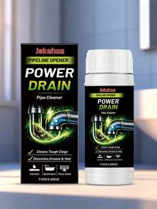 jakehoe Powerful Hair & Grease Dissolver, Unclogs Kitchen & Bathroom Pipes, Cleans & Deodorizes In One Step, Suitable For Sink, Floor Drain, Toilet, Bathtub, Kitchen & Bathroom - Powdery - View 6