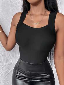 3pcs Seamless Skin-Like Tank Top Camisole Base Layer Innerwear Slim Fit Back-Flattering Top - Multicolor - View 2