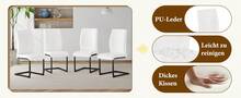 Dining Chair Black Made Of Metal For Kitchen And Dining Room - 黑與白 - 查看 10