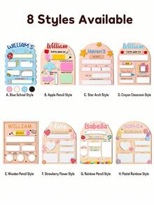 Personalized First Day Of School Sign Customizable Text Writable Photo Prop Commemorative Board Record Growth Classroom Decoration - Multicolor 4 - View 4