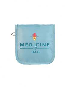 便攜式袋，附可愛卡通圖案與「MEDICINE」文字，輕量旅行急救包，戶外旅行袋；適用於戶外、露營、學校、旅行與日常使用；旅行與居家醫療用品必備；適合作為開學禮物、派對小禮、教師禮物，以及送給醫生與護士的獨特禮物，健康意識強者與頻繁旅行者的必備品，開學季必備單品 - 彩色 - 查看 17