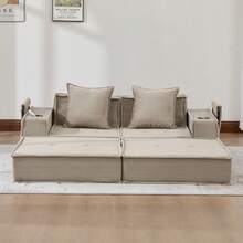 Estructura de sofa cama Beige 2 Asientos - Caqui de 2 plazas - Ver 11