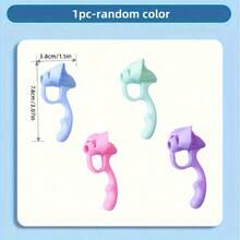 1/2/4pcs Random Color Soft Rubber Pencil Grips, Handwriting Posture Corrector - Sets - View 13