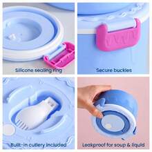 Pink Lunch Box - 2pcs Set - Cake Shaped, Stackable, Food Divider, Food Storage Container, Fruit Bento Box, Picnic Box, Sealed Refrigerator Storage Box, Office Worker Lunch Box - View 7