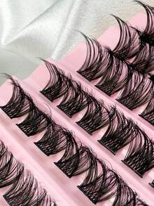 100 Clusters D Curl 8-16MM Lashes Wispy Fluffy Volume Lash Clusters Soft Glam Individual Lashes DIY At Home Reusable False Eyelashes For Daily Wear Natural Look - D - 查看 6