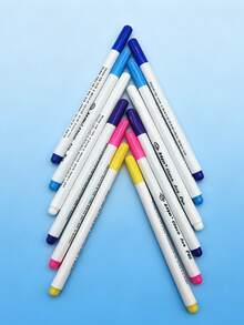 Multi-Color Air-Erasable Fabric Marking Pen, Automatic Fading Fabric Marker (Ink Disappears Automatically Within 7-30 Days Depending On Color And Weather Temperature), Suitable For Tailoring And Clothing Design, Robe Headscarf Pattern Making, No Ironing Required Air-Erasable Sewing Pattern Making Accessory - Air-erasable Pen - View 2