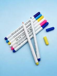 Multi-Color Air-Erasable Fabric Marking Pen, Automatic Fading Fabric Marker (Ink Disappears Automatically Within 7-30 Days Depending On Color And Weather Temperature), Suitable For Tailoring And Clothing Design, Robe Headscarf Pattern Making, No Ironing Required Air-Erasable Sewing Pattern Making Accessory - Air-erasable Pen - View 5